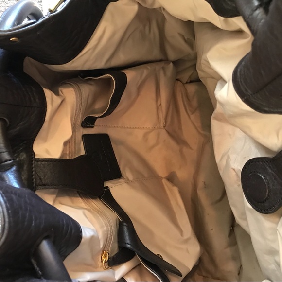 large Cole Haan Chocolate leather tote - Picture 4 of 7